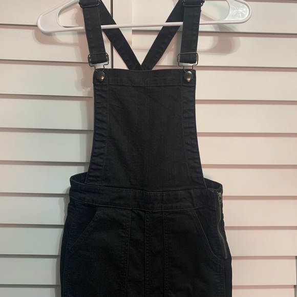 Madewell Cali Denim-Boot Black Overalls - Picture 9 of 10